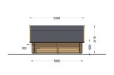 Holzgarage BARN (44 mm), 5x6 m, 30 m² specification 5