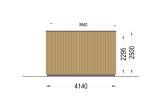 Gartenbüro PREMIUM (Extra Isoliert, 34 mm + Holzverschalung), 7x4 m, 28 m² specification 5