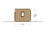 Gartenbüro PREMIUM (34 mm + Holzverschalung), 5x3 m, 13 m² specification 3