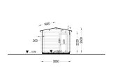 Gartenhaus aus Holz ELEONORA (34 mm), 6.6x3 m, 20 m² specification 6