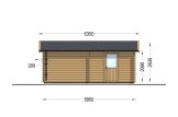 Holzgarage CLASSIC S (44 mm), 5x6 m, 30 m² specification 3