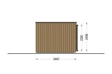 Gartenhaus aus Holz LAYLA (Isoliert, 34 mm + Verschalung), 6x3 m, 15 m² specification 5