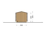 Gartensauna SERENE (34 mm + Holzverschalung), 4.5x2.5 m, 5 m² specification 5