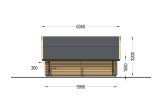 Holzgarage TEXAS (44 mm), 6x6 m, 36 m² specification 5