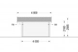 Gartenhaus aus Holz MARTA S (Isoliert, 44+44 mm), 5x4 m, 20 m² specification 5