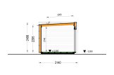 Gartenhaus aus Holz AMARA (Isoliert, 34 mm + Holzverschalung), 5x3 m, 13 m² specification 6