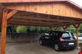 Carport aus Holz für 2 Autos CLASSIC, 6x6 m customer 2