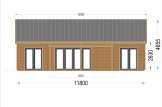 Blockbohlenhaus ADALINE S (44 mm), 45 m² specification 2
