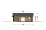 Blockbohlenhaus ADELE S (Isoliert, 44+44 mm), 60 m² specification 3