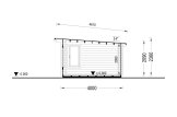 Gartenhaus aus Holz ESSEX (44 mm), 5x4 m, 20 m² specification 6