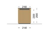 Gartenbüro PREMIUM (34 mm + Holzverschalung), 2x2 m, 4 m² specification 4