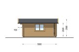 Gartenhaus aus Holz WISSOUS (44 mm), 5x5 m, 25 m² specification 5