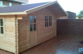 Gartenhaus aus Holz DREUX (66 mm), 5x4 m, 20 m² customer 1
