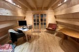 Gartenhaus aus Holz TIPI (44 mm), 4.5x7 m, 23 m² + 14 m² Schlafboden customer 2