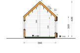 Blockbohlenhaus SALLY (Isoliert, 34 mm + Holzverschalung), 20 m² specification 6