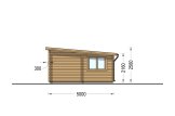 Doppelgarage aus Holz mit Flachdach MODERN (44 mm), 6x5 m, 30 m² specification 5