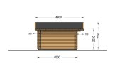 Gartenhaus aus Holz WISSOUS (34 mm), 5x4 m, 20 m² specification 3