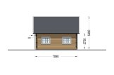 Blockbohlenhaus KARINA (34 mm + Holzverschalung), 46 m² specification 6