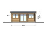 Gartenhaus aus Holz OAK (34 mm), 6x3 m, 16 m² specification 2