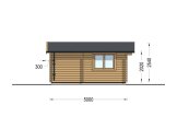 Gartenhaus aus Holz NINA (34 mm), 5x5 m, 25 m² specification 3