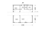 Mobilheim aus Holz ANGELA S (Isoliert, 44 mm + Holzverschalung), 6x9 m, 45 m² specification 2