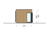 Gartenbüro PREMIUM (34 mm + Holzverschalung), 5x3 m, 13 m² specification 5