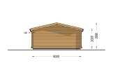 Gartenhaus aus Holz LILLE (34 mm), 5x4 m, 18 m² specification 4