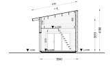 Blockbohlenhaus SOPHIA (34 mm + Holzverschalung), 20 m² specification 7