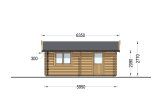 Holzgarage CLASSIC (44 mm) 6x6 m, 36 m² specification 3