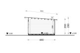 Gartenhaus aus mit Flachdach Holz DREUX (34 mm), 5x4 m, 18 m² specification 6