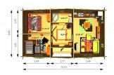 Blockbohlenhaus FILL (120 mm), 60 m² specification 1