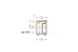 Gartenbüro PREMIUM S (Isoliert, 34 mm + Holzverschalung), 2x3 m, 5 m² specification 2