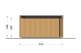 Gartenhaus aus Holz AMARA (34 mm + Holzverschalung), 5x3 m, 13 m² specification 4
