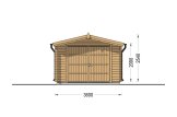Holzgarage CLASSIC (34 mm), 3.6x5.4 m, 20 m² specification 2