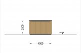 Holzgarage mit Flachdach SILVIA F (34 mm + Holzverschalung), 4x6 m, 24 m² specification 4