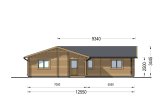 Blockbohlenhaus ADELE S (Isoliert, 44+44 mm), 60 m² specification 2
