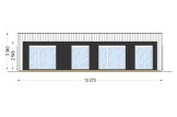 Fertighaus aus Holz KAYA 3 PV S (44 mm + Holzverschalung), 70 m² specification 2