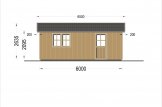 Holzgarage LORA (Elementbauweise), 5x6 m , 30 m² specification 3