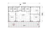 Blockbohlenhaus NICOLE (44 mm + Holzverschalung), 68 m² specification 1