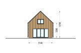 Blockbohlenhaus ALINA (Isoliert, 34 mm + Holzverschalung), 46 m² specification 3
