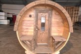 Fasssauna HELGA 59 mit Vorraum (46 mm), 5.9 m, ⌀ 1.97 m customer 3