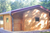 Blockbohlenhaus mit Terrasse PARIS (44 mm), 6.7x5.7 m, 21 m² + 11 m² customer 2
