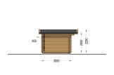Gartenhaus aus Holz PETER (34 mm), 3x3 m, 9 m² specification 3