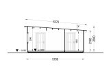 Carport aus Holz für 2 Autos mit Schuppen MODERN DUO, 5.95x7.5 m specification 6