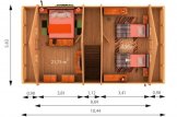 Blockbohlenhaus LANGON (120 mm) 108 m² mit extra Schneelast specification 2