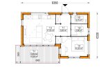 Fertighaus aus Holz LUCIA 1 PV (Isoliert, KfW55), 40 m² specification 1