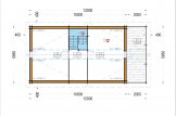 Blockbohlenhaus mit Terrasse AURA S (Extra Isoliert, 44+44 mm), 100 m² + 35 m² specification 2