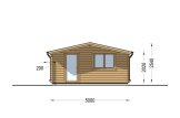 Gartenhaus aus Holz NINA (34 mm), 5x5 m, 25 m² specification 2