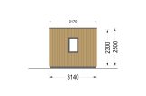 Gartenbüro PREMIUM (Isoliert, 34 mm + Holzverschalung), 6x3 m, 18 m² specification 5