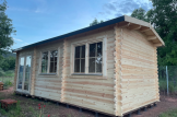 Gartenhaus aus Holz ELEONORA (44 mm), 6.6x3 m, 20 m² customer 1